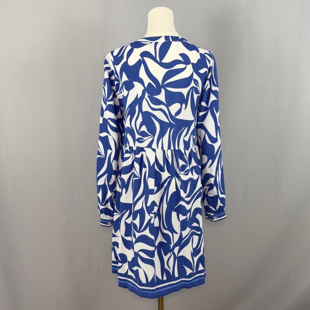 LOFT Blue and White Floral Dress - Picture 5 of 7
